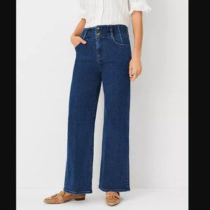 Ann Taylor Petite Sculpting Pocket High Rise Corset Trouser Jeans